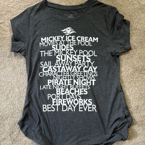 Disney Cruise Line women’s tee (L)